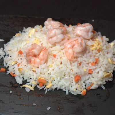 22. Arroz con gambas