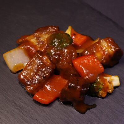 48. Costillas con salsa barbacoa