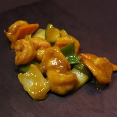 65. Gambas con curry